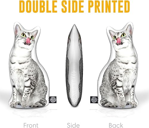 Miniatura 5 de Almohada personalizada de gato 3D, almohada de gato favorita diseñada en 3D, almohada personalizada para gatos, animales de peluche de gatos,