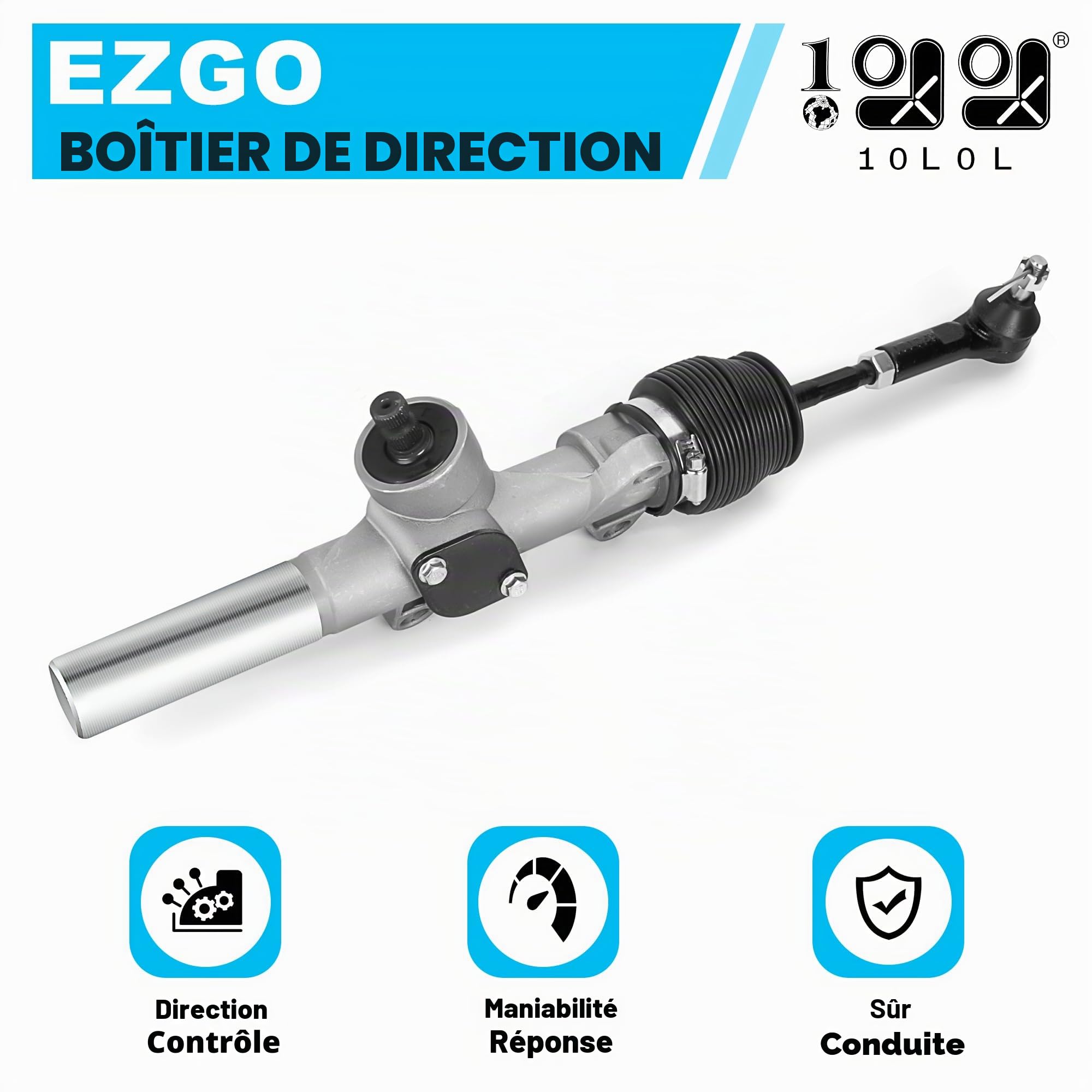 10L0L Boîtier de Direction de voiturette de Golf pour EZGO TXT à partir de 2001, OEM no. 70964-G01 70964G01