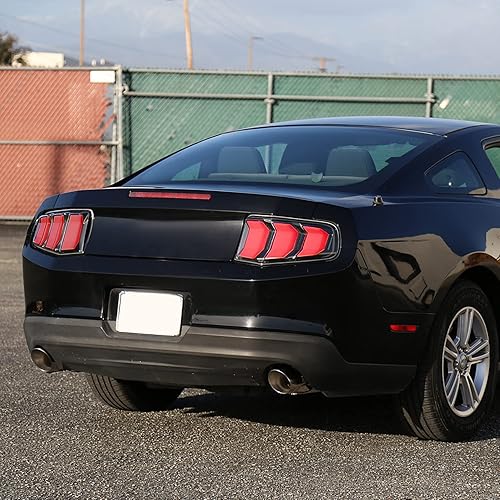 Miniatura 10 de Spec-D Tuning Luces traseras de señal LED secuencial de lente transparente de carcasa negra, compatibles con Ford Mustang 2010-2012 montaje de par