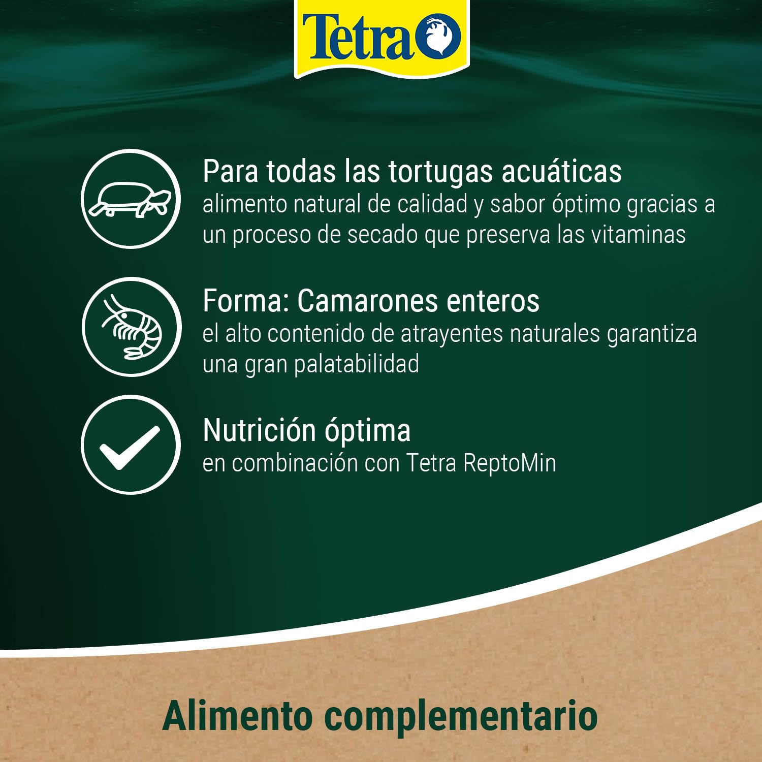 Tetra Repto Delica Shrimps - Manjares para tortugas acuáticas, Lata de 1 L