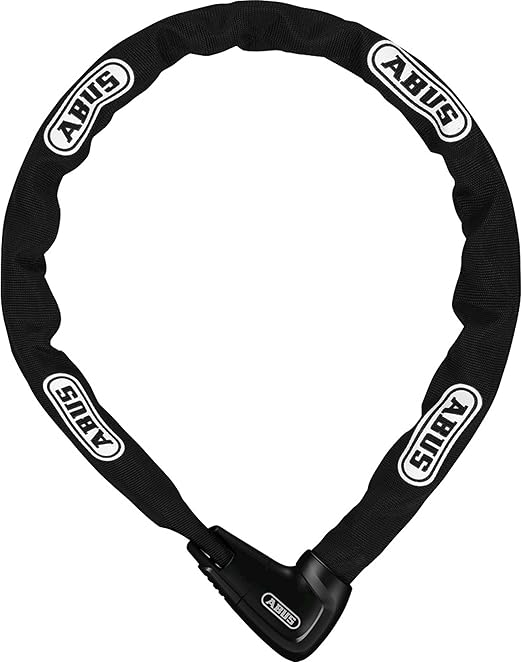 ABUS Steel-O-Chain 9808K Chain Lock - Bike Lock with XPlus Cylinder for Protection Against tampering - ABUS Security Level 11-8 mm Thick - 85 cm Long - Black