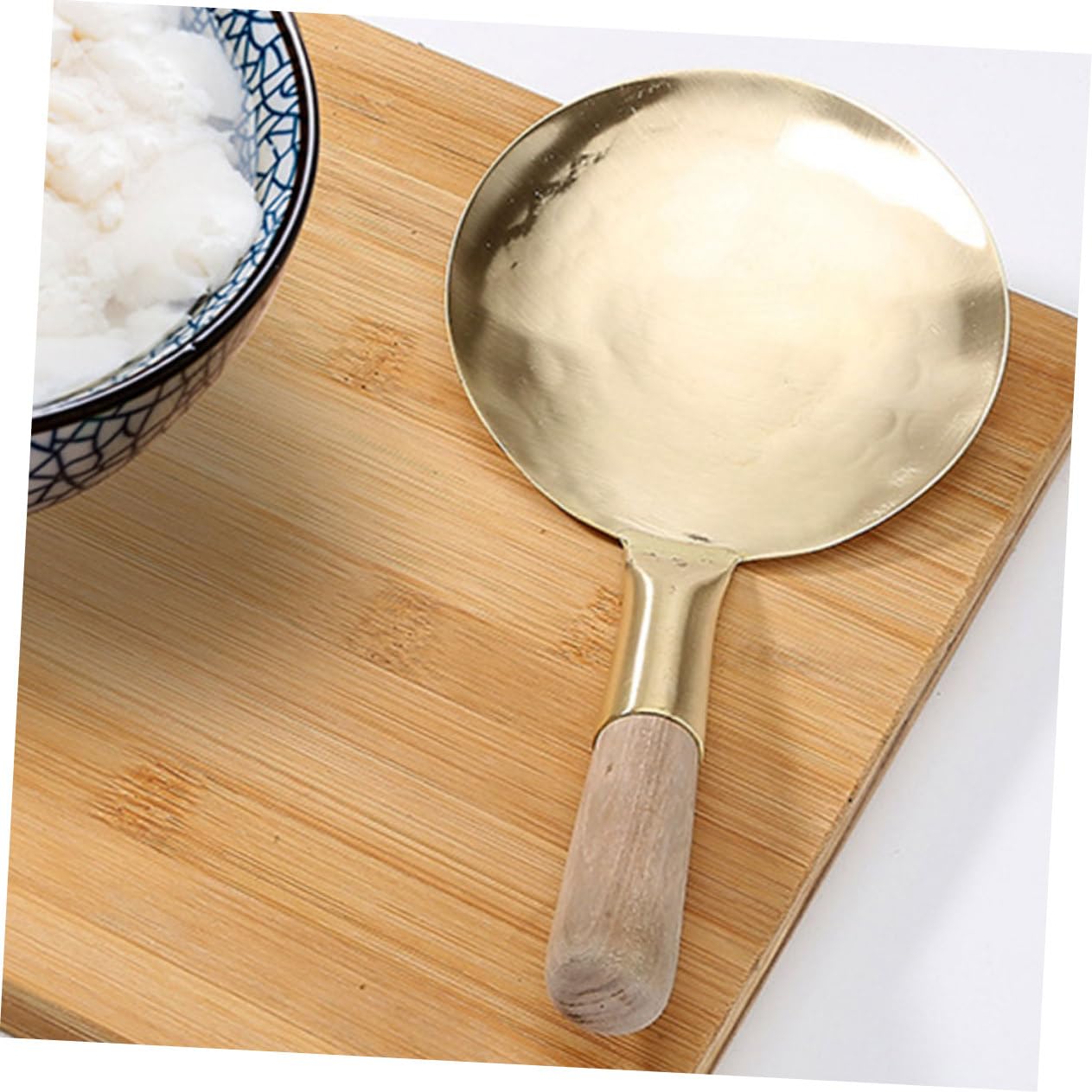 COLLBATH 3 Pezzi Di Robusto Mestolo Da Cucina in Rame Per Tofu Impugnatura Comoda Per Servire in Modo Efficiente