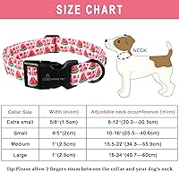 Vista 22 de Aring Pet Collar de algodón, ligero y ajustable, con hebilla de liberación rápida para perros pequeños, medianos y grandes, para cachorros, XS