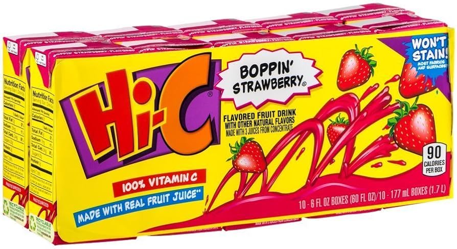 Amazon.com : Hi-C Fruit Drink 10 PK (Pack of 4) : Grocery