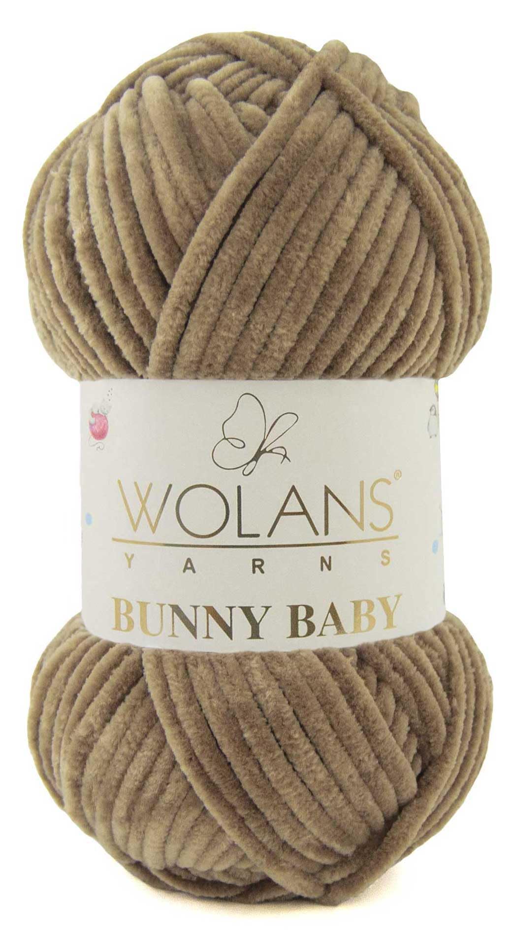 Wolans Bunny Baby Chenile Style Yarn Wool 72 Colours Available 100g Balls (Camel Col 29)