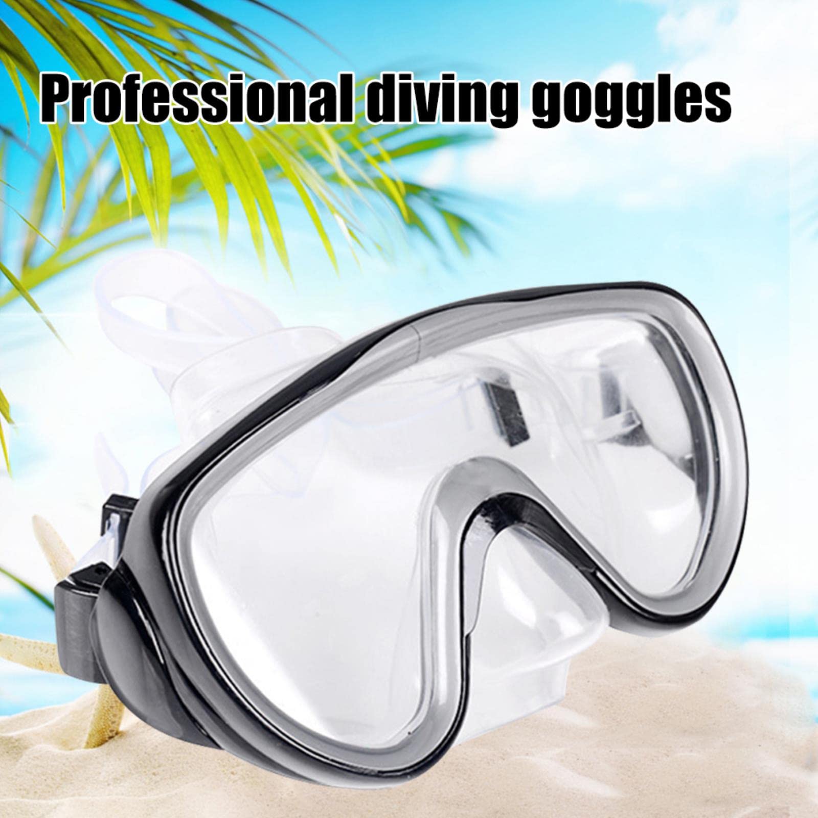 Schwimmbrillen, Anti-Rutsch-Schwimmbrille for Erwachsene, Wassersport, Tauchen, Schnorcheln, Taucherbrille, Schwimmzubehör