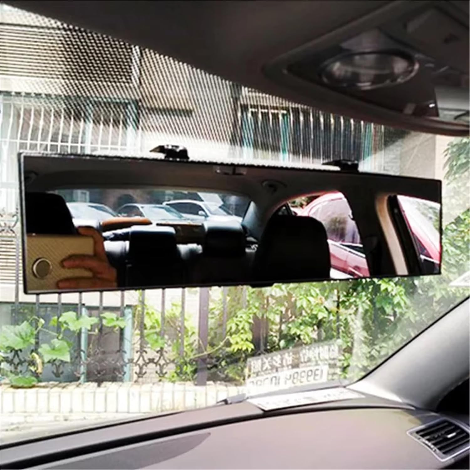 Inside Mirrors Universal 300mm Wide Convex Interior Clip On Rear View Clear Mirror Interior Cup Car Mirror