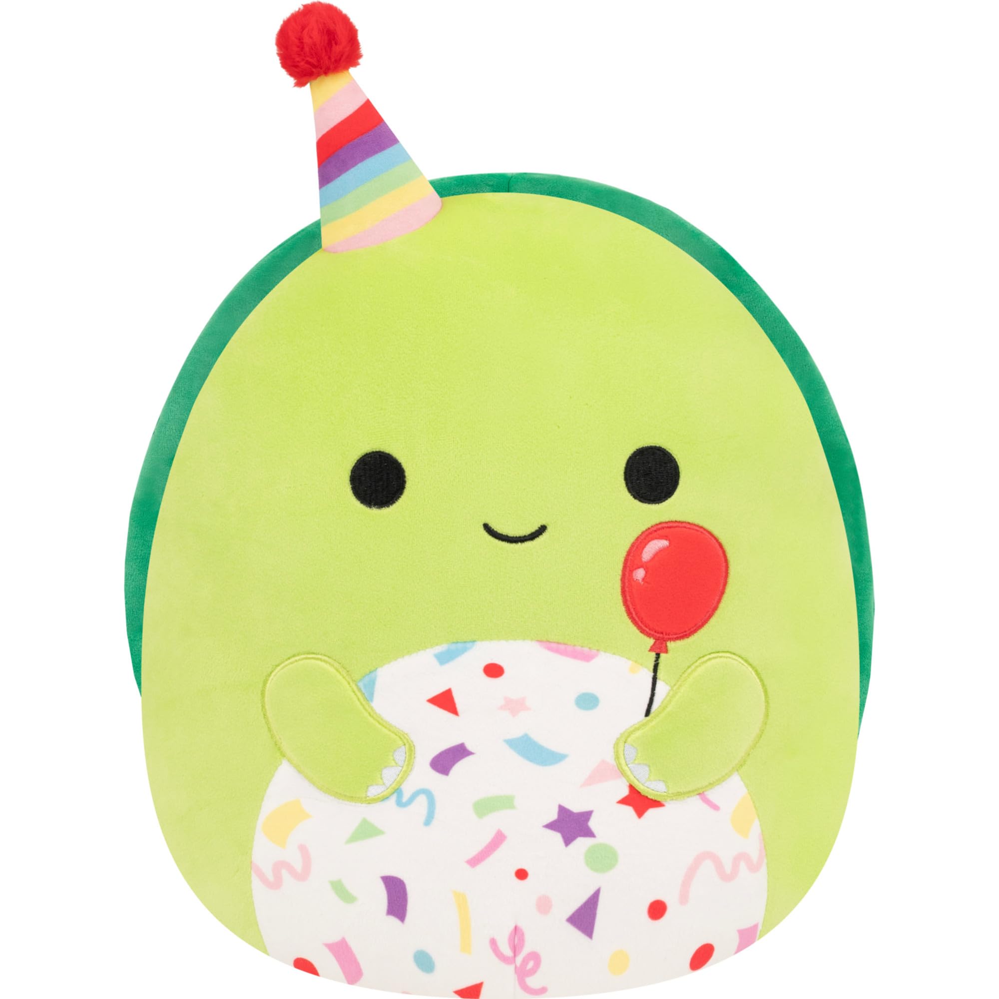 Squishmallows Original 12in Henry the Turtle with Birthday Hat Holding Balloon – Official Jazwares Plush (Medium-Sized)