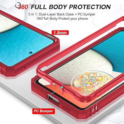 Miniatura 5 de LeYi Funda para Samsung A53 5G Galaxy A53 5G con cubierta deslizante para cámara + 2 paquetes protector de pantalla, funda protectora de cuerpo
