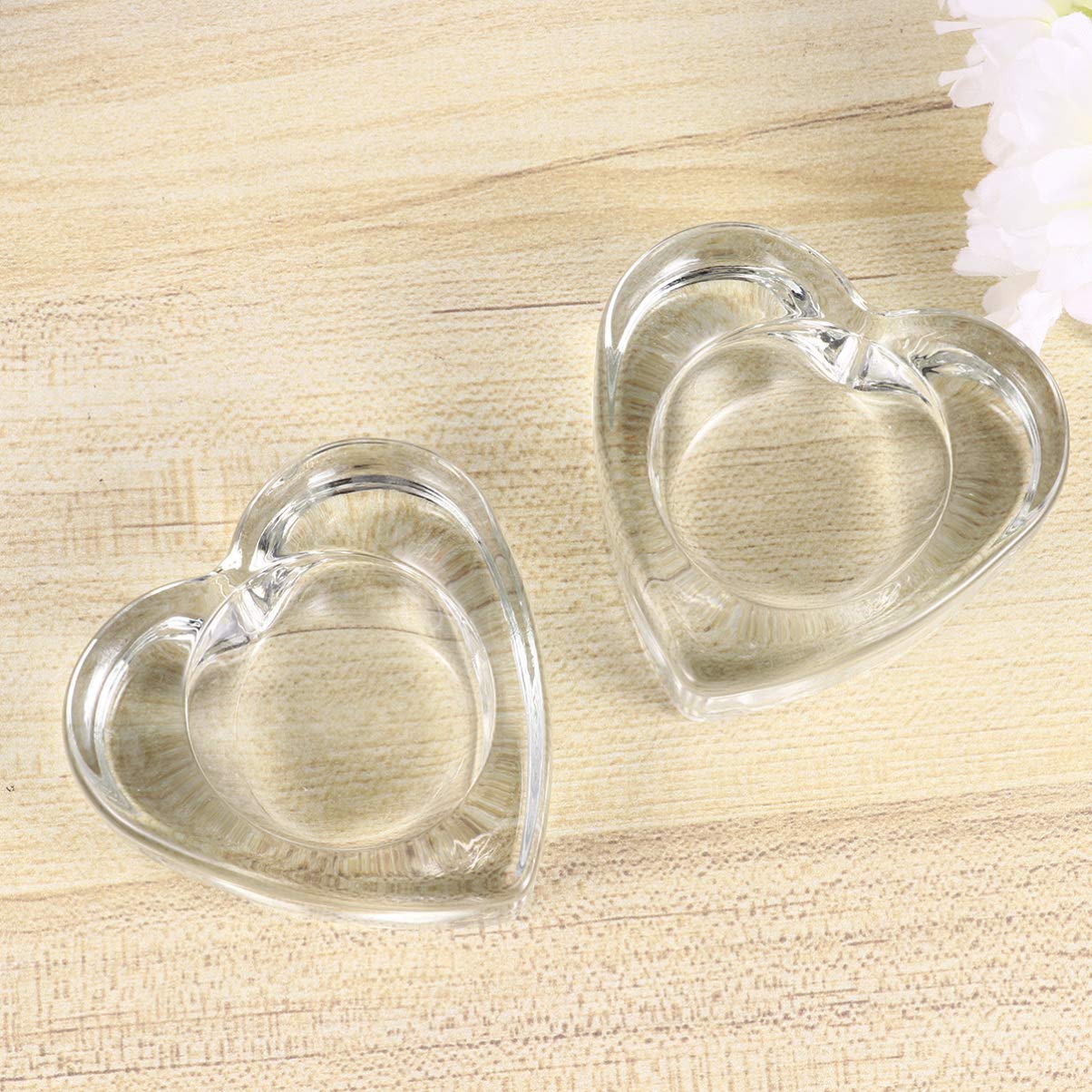 BESPORTBLE 1paio Portacandele in Forma Di Cuore Decorazione Per Scrivania Casa Ufficio Per Compleanni Occasioni Speciali Realizzati in Di Alta Qualità Design Elegante Chic