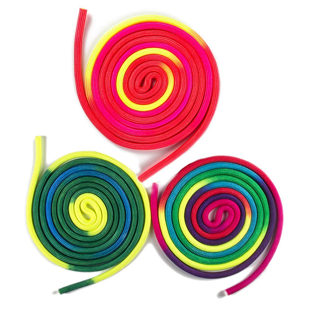 Corda Per Ginnastica Ritmica Arcobaleno - Allenamento Fitness, Yoga E Danza, 2.8m, Nylon Resistente - Foto 7