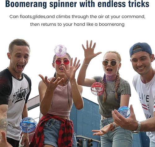 Miniatura 8 de MERRYHOME Juguetes de bola de orbe volador órbita de dron controlada a mano giratoria de 360, juguetes geniales 2025, regalos para niños de 6 años