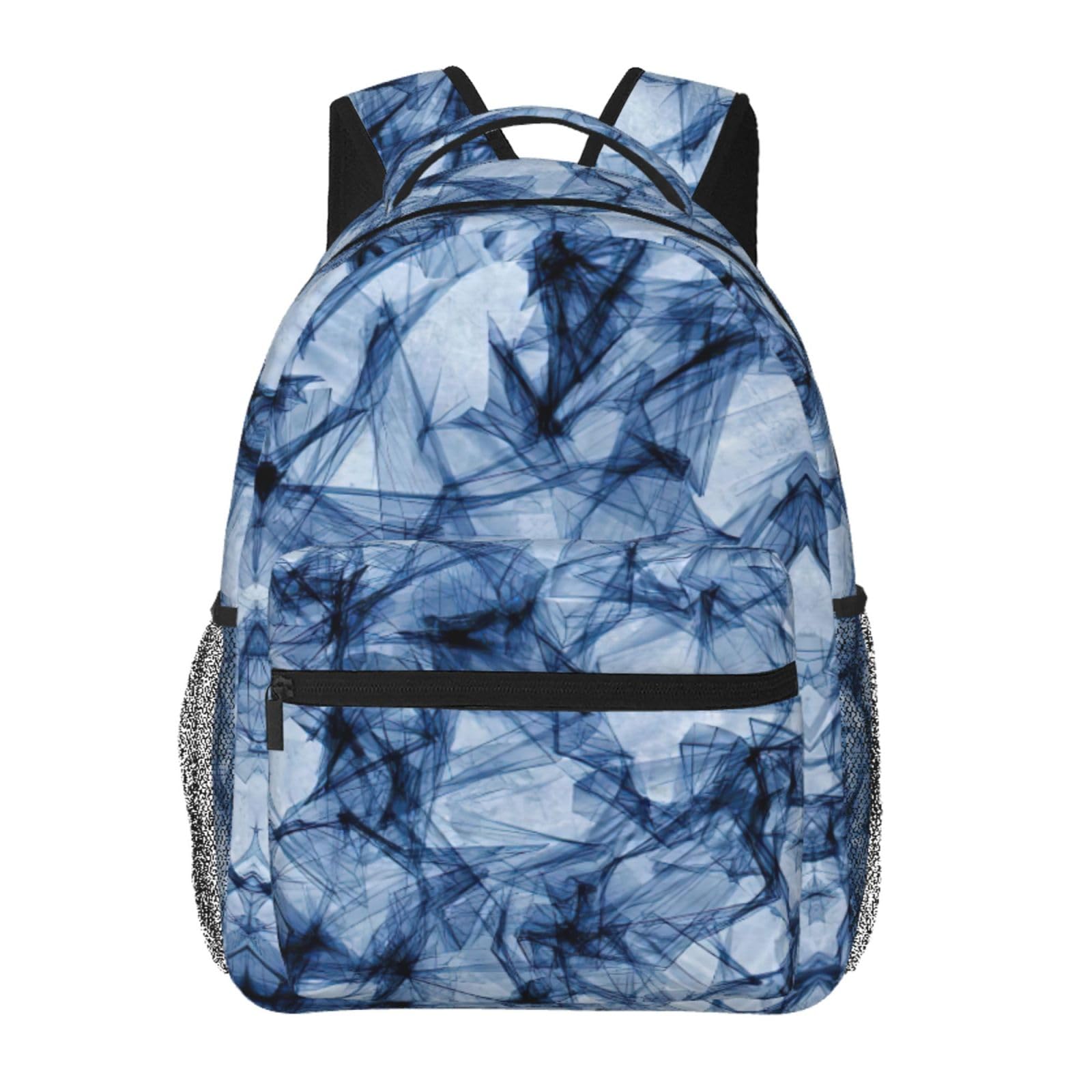 Mochila para laptop EdWal de viaje impermeable con estampado de mármol 6