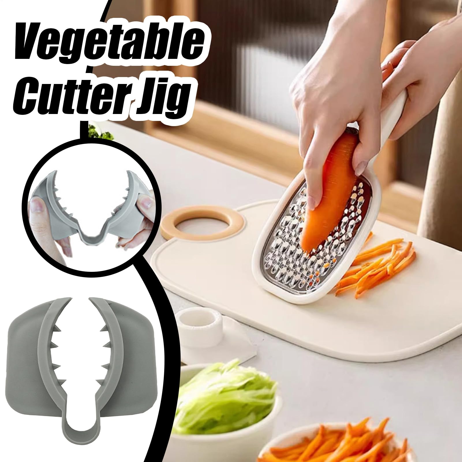 Protectores De Dedos Para Cortar Alimentos Anticorte Para Cortador Mandolina Accesorios De Cocina Antideslizantes Ergonómicos