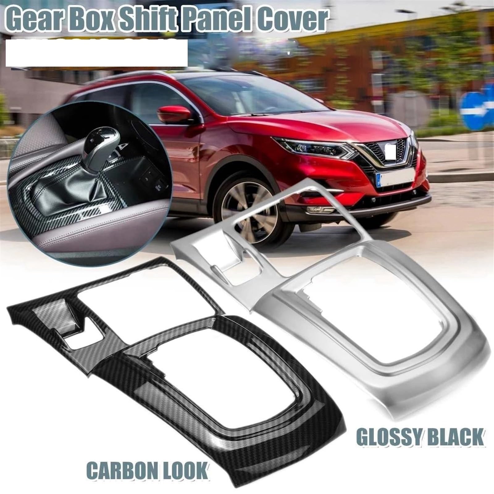 Accessori Interni Decorazione Interna Set Completo Adesivi Per Nissan Per Qashqai J10 08-2015 Accessori Adesivo Cambio Pannello Copertura Rivestimento Interno Interni In Fibra Carbonio (Size : 2 pezz