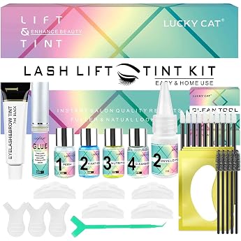 Eyelash Lifting Set with Black 2026 Updated Lash Lifting Set with Black Professional Eyelash Lifting Set Natural Curl Lash Lift Kit Long-Lasting Ideal for Salon and Home Use