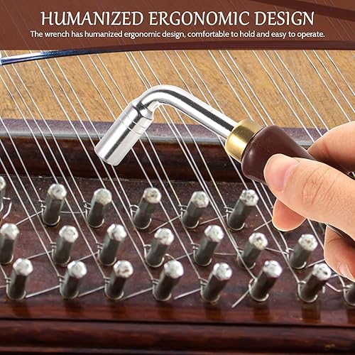Miniatura 3 de 2 llaves de afinación Dulcimer, llave de afinación en forma de L, llave afinadora de piano, palanca de afinación autoarpa, herramienta de reparación