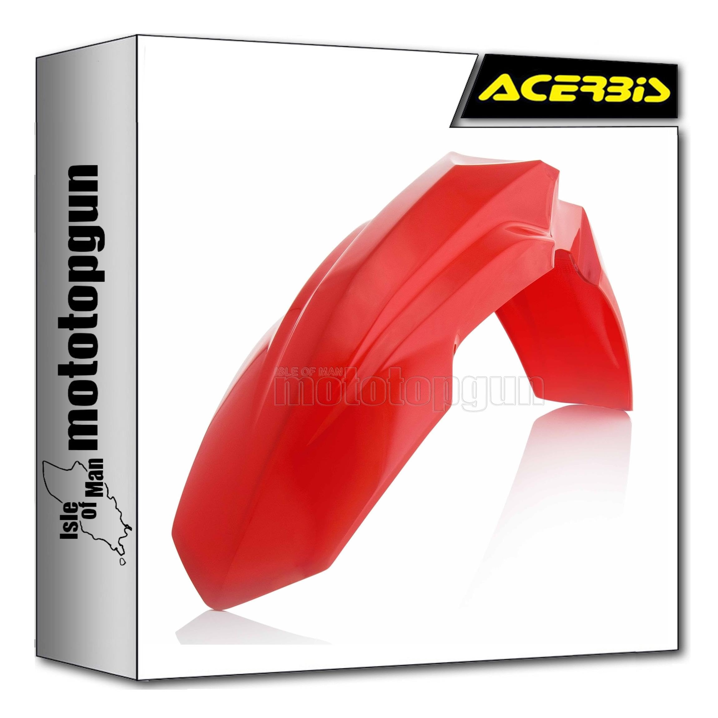 Parafango Anteriore Acerbis Trial Rosso - Per Motociclette - Foto 8