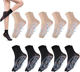 Tourmaline Ionic Body Shaping Stretch Socks - Lymphatic Socks,Tourmaline Acupressure Self-Heating Shaping Socks (10pairs A+B)