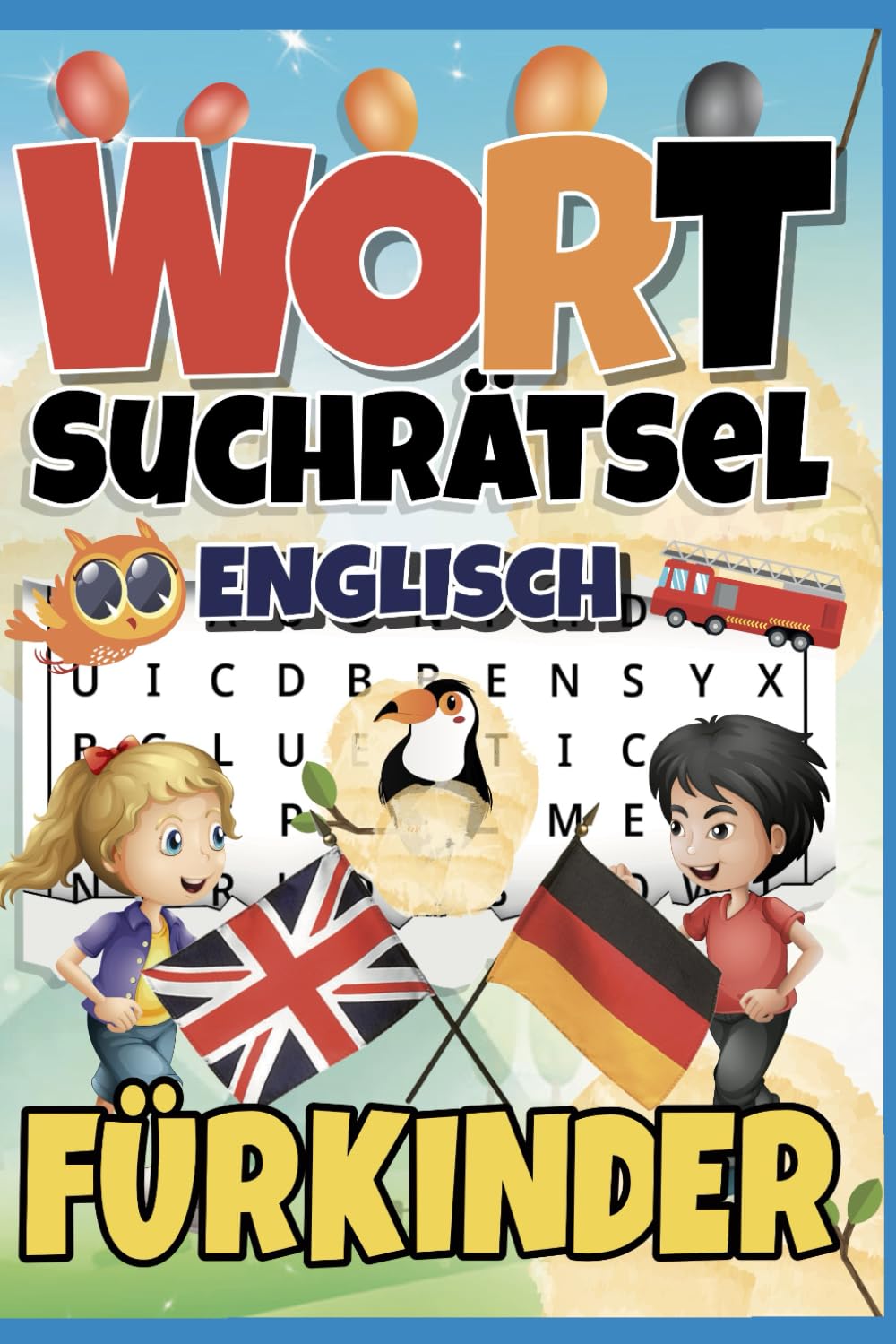 Wort Suchrätsel Englisch: Für Kinder