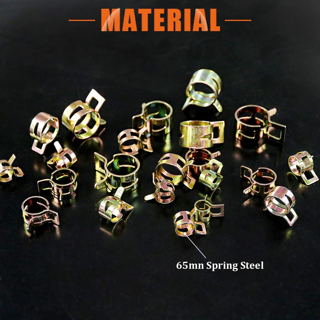 Rustark Lot De 55 Colliers De Serrage En Silicone Pour Tuyau De