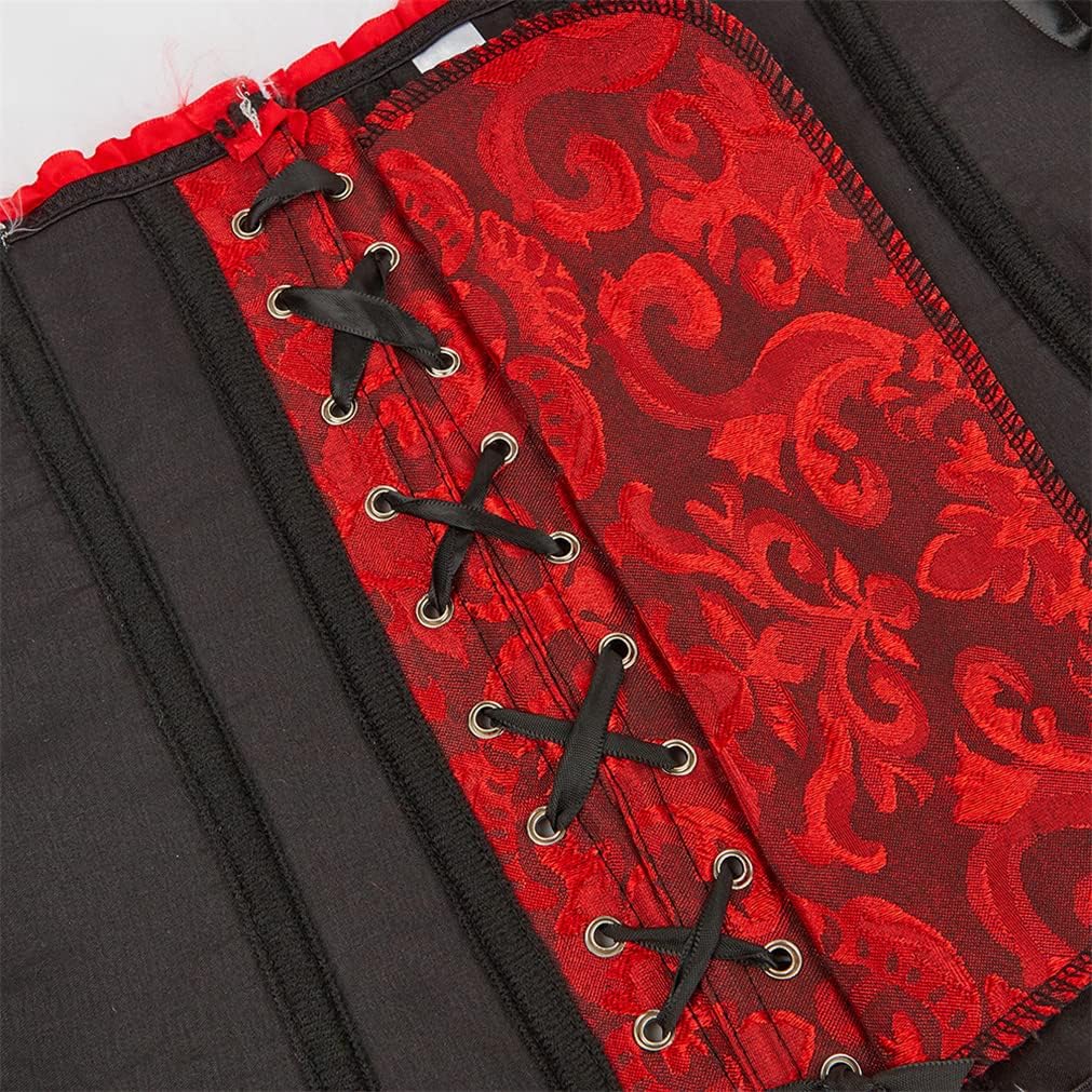 Grebrafan Women Christmas Cosplay Bustier Corsets Top - Image 5