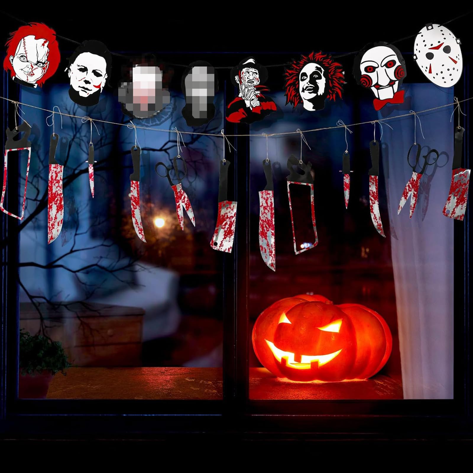 Whaline Halloween 'Trick Or Treat' Banner Aus Jute – 3 M Lange Wimpelkette Für Kamin, Wand & Partydeko, Fertig Montiert
