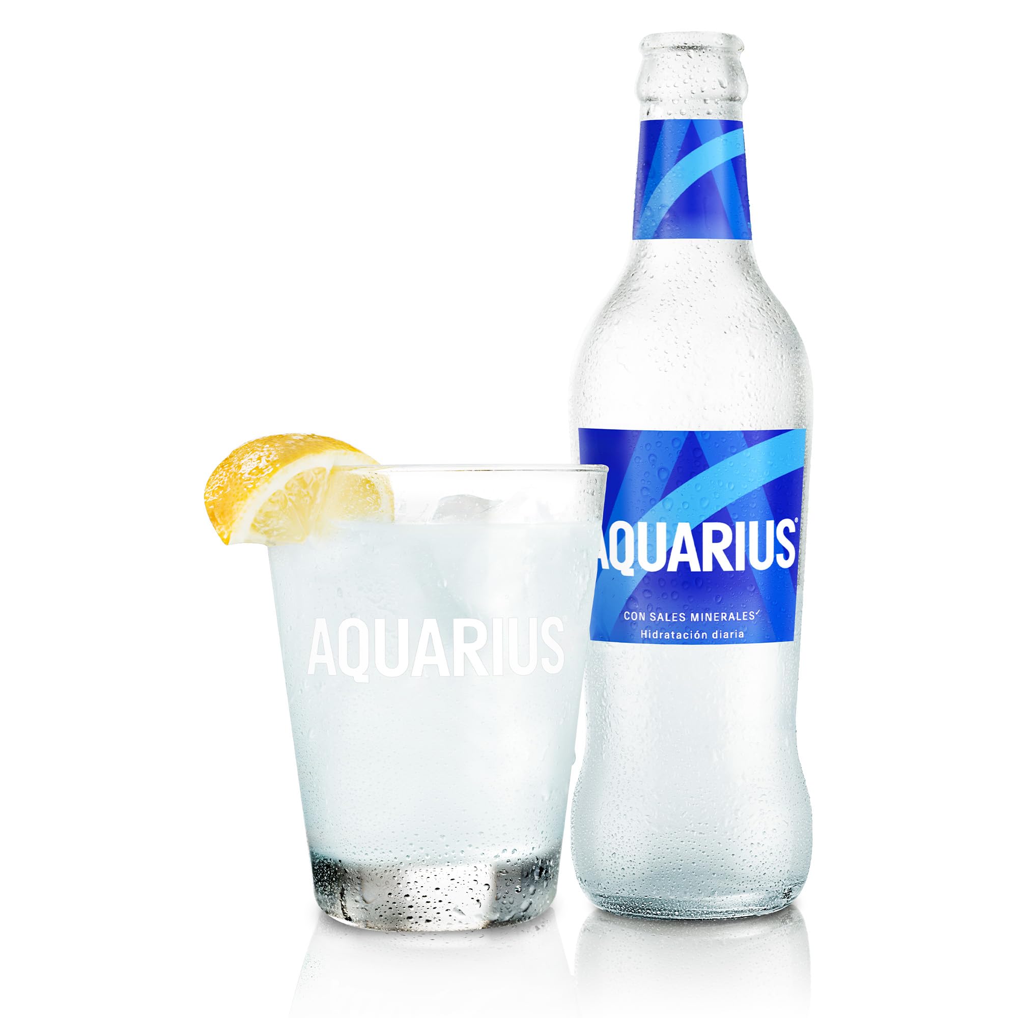 AQUARIUS Limón, Bebida Hidratante con Sales Minerales, Baja en Calorías - Pack de 4 botellas 1,5L