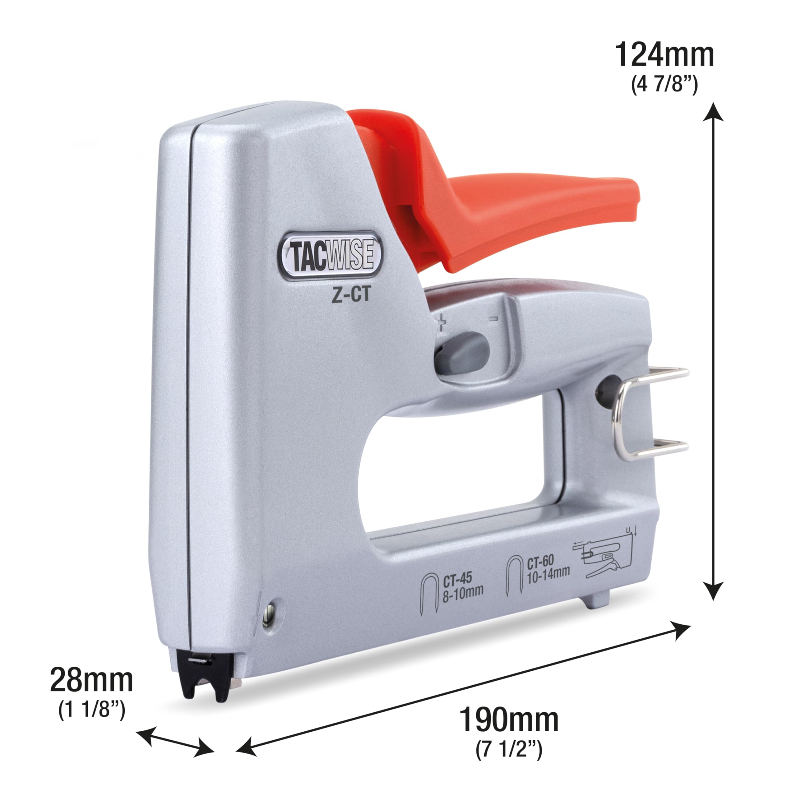 Tacwise 1763 Z-CT Duo Graffatrice in Metallo per Cavi con 4000 Punti, Utilizza Punti CT-45 e CT-60