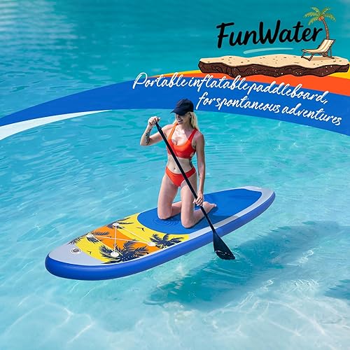 Miniatura 47 de FunWater Stand Up Paddle Board Ultra-Light Inflatable Paddleboard with SUP Accessories for Adults & Youth of All Skill Levels
