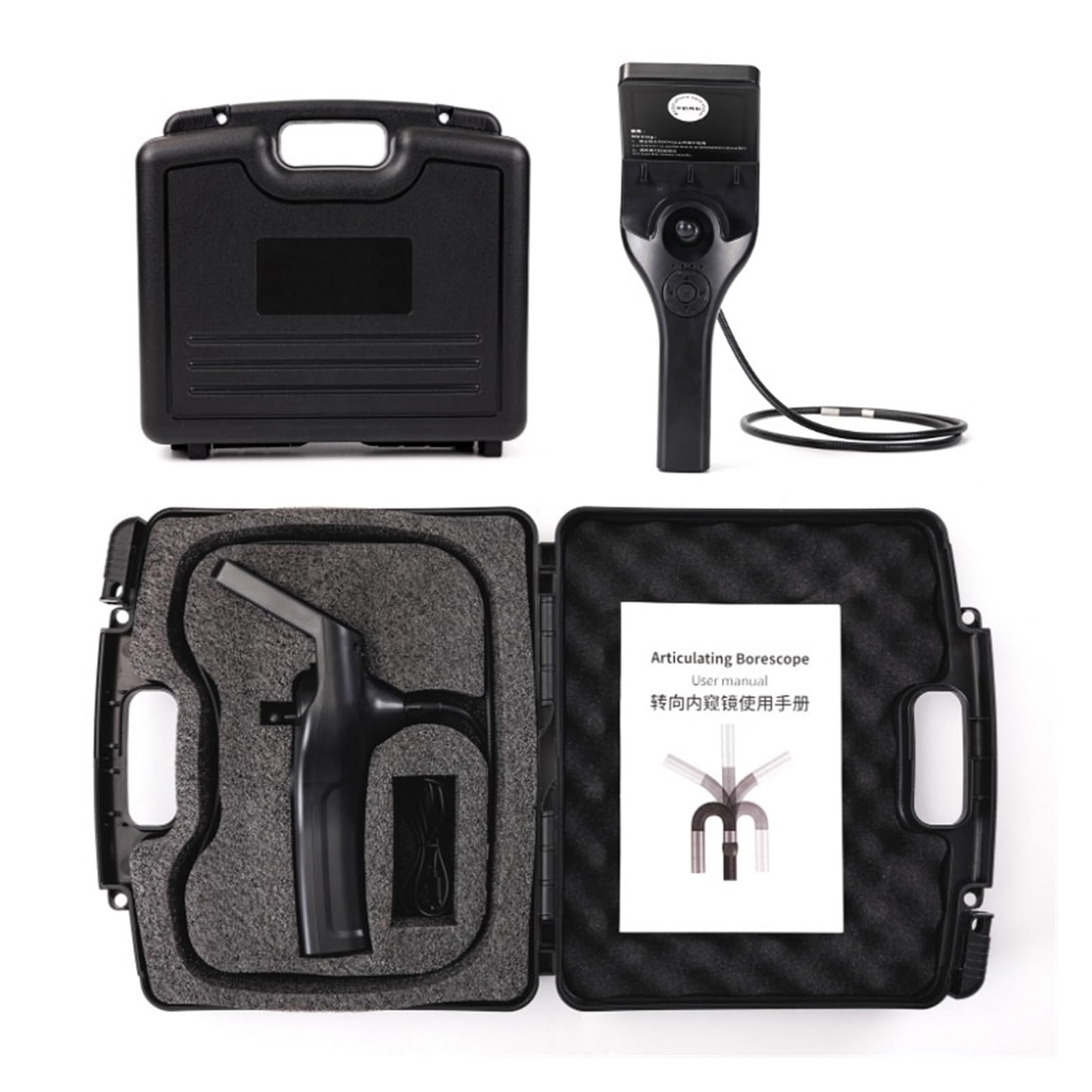 Kamera endoskopowa, Przegubowy endoskop Obrót o 360 HD Samochodowe kamery endoskopowe Security Camera Inspection Tools(1m)