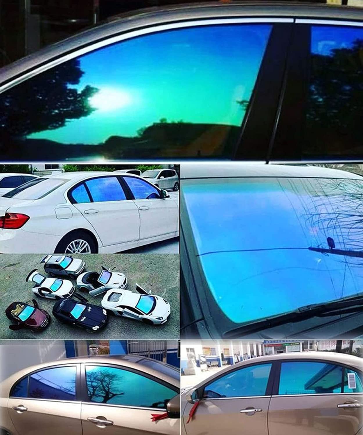 Amazon.com: ASENDIWAY Window Tint Film for Cars, Chameleon Purple