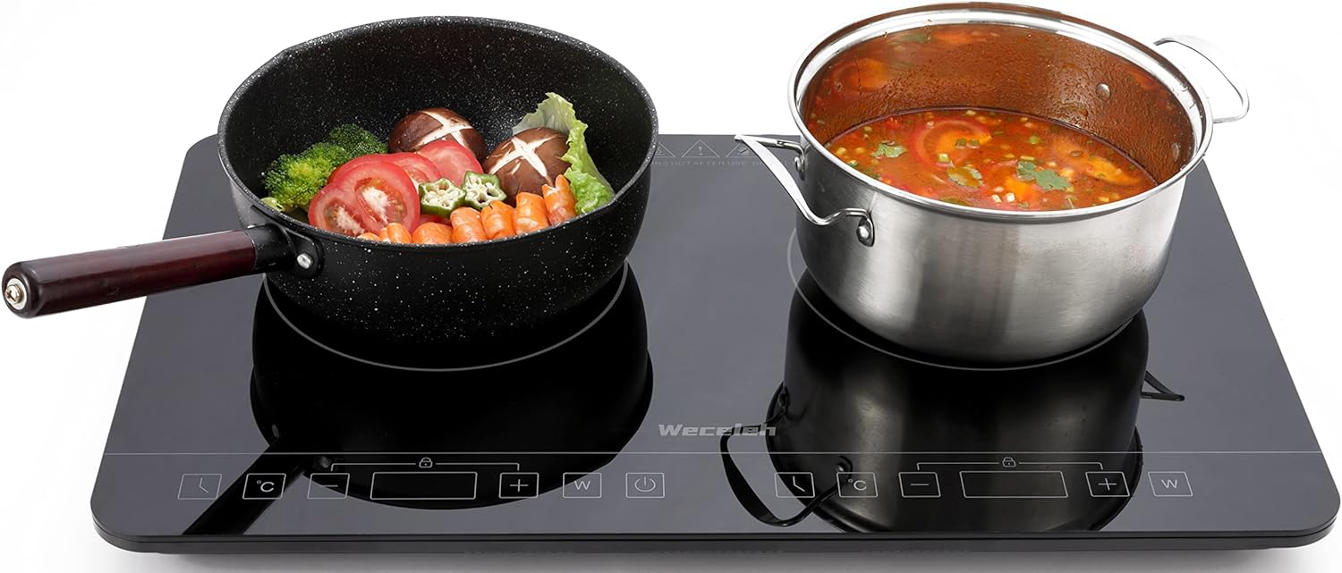 Weceleh Portable Induction Hob Cooker Cooktops Stove Hot Plate Burner