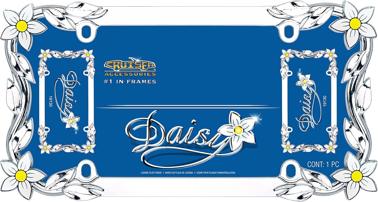 Amazon.com: Cruiser Accessories 19130 Daisy License Plate Frame