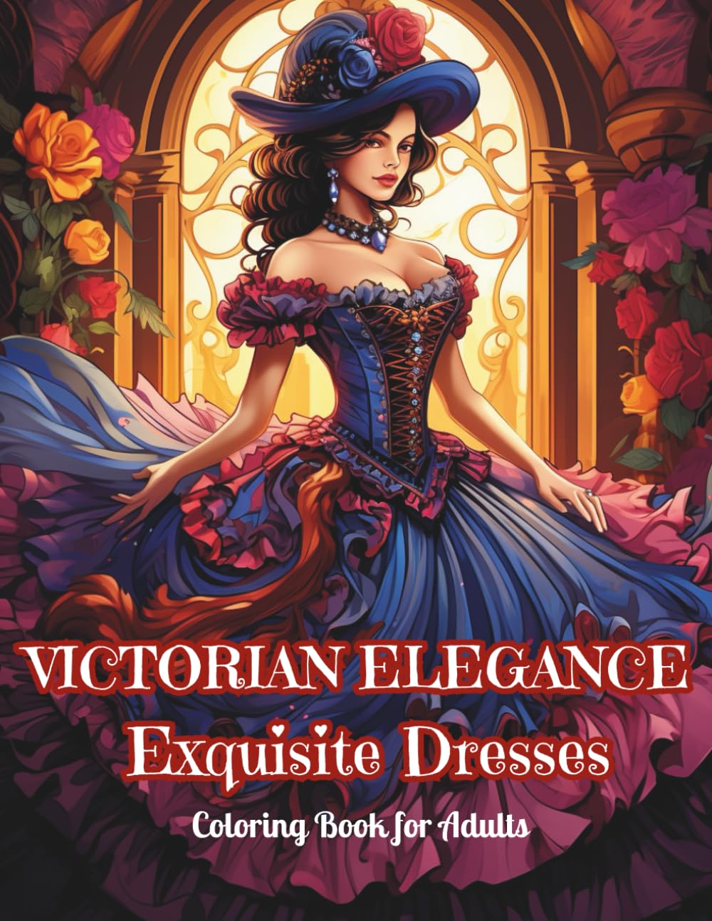 VICTORIAN ELEGANCE - Exquisite Dresses Adult Coloring Book for Relaxation, Fashion Art & Historical Aesthetic Lovers: 95 Single-Sided Intricate ... (Victorian Elegance Coloring Series)