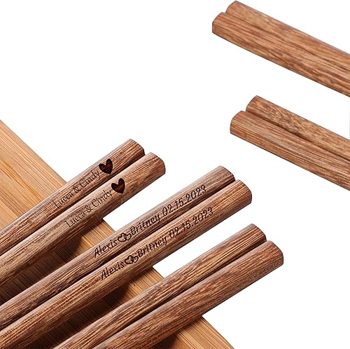 Palillos grabados a granel personalizados en bolsa de orgranza, palillos de fiesta de boda, regalos únicos personalizados para fiesta de cumpleaños Palillos grabados a granel personalizados en bolsa de orgranza, palillos de fiesta de boda, regalos únicos personalizados para fiesta de cumpleaños