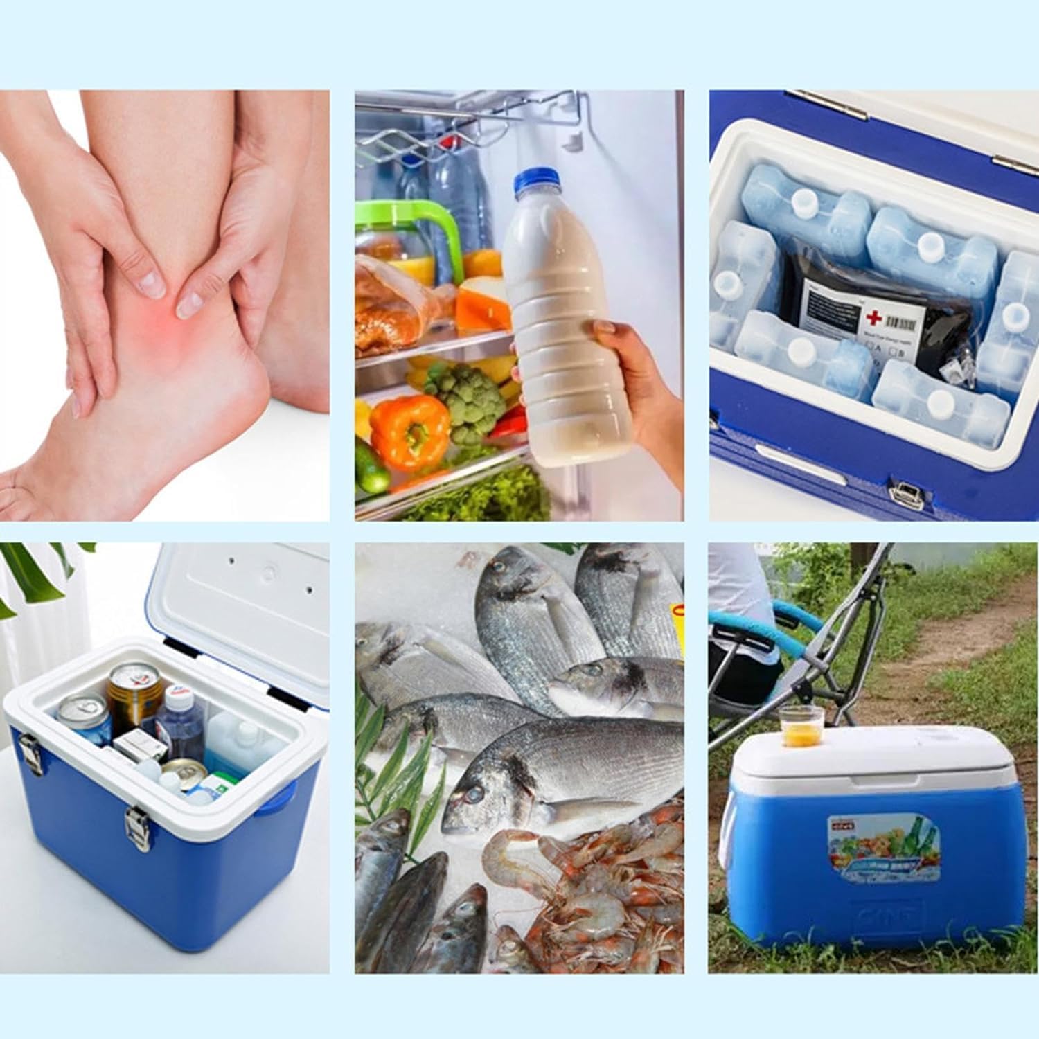 Amazon.co.jp: アイスボックス 冷凍 氷嚢 クーラーボックス 冷蔵庫