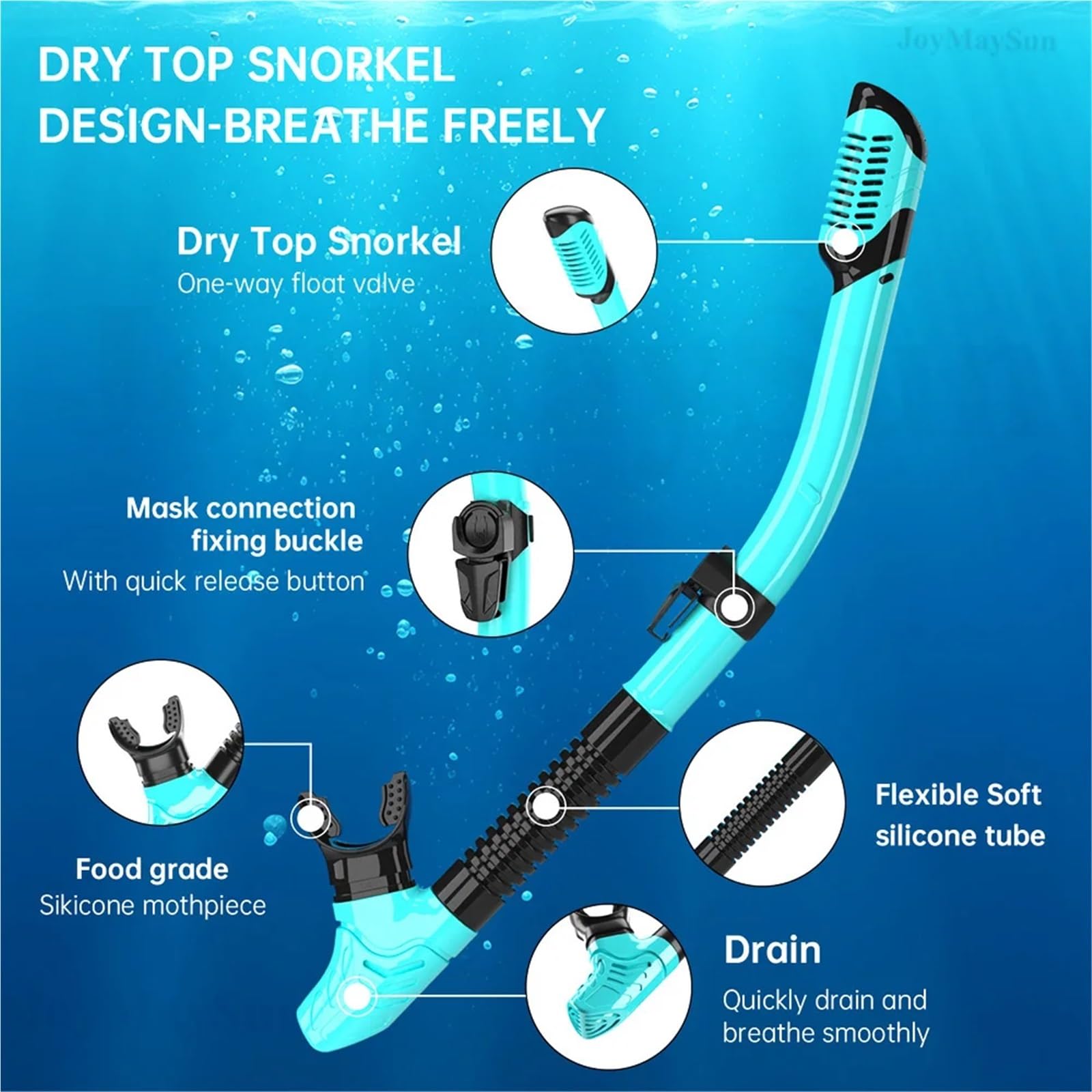 Tauchmasken Vollgesichtsmaske Maske Flossen Schnorchel Set Schnorchelausrüstung mit Panoramablick Antibeschlagmaske Trek Fins Dry Top Schnorchel