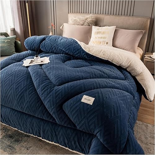 Miniatura 2 de Edredón de invierno, edredón de plumón de cachemira, edredón grueso y cálido de invierno, edredón de tamaño doble, para todas las estaciones,