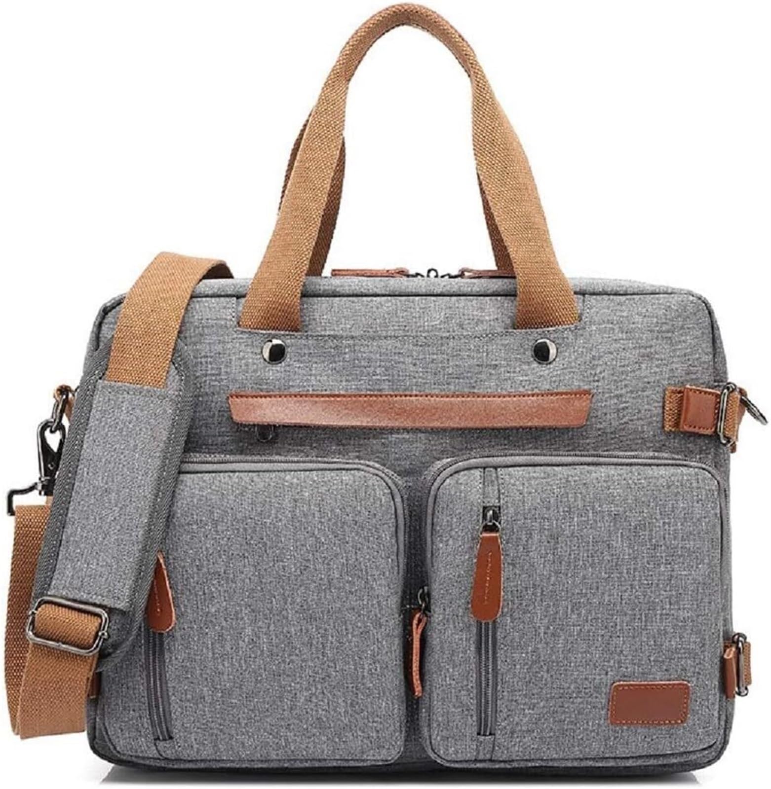 Plecak Na Laptopa Na Co Dzień Torba Listonoszka Na Ramię Etui Laptopa Torebka Teczka Biznesowa Wielofunkcyjna Podróżna(Gray,15.6")