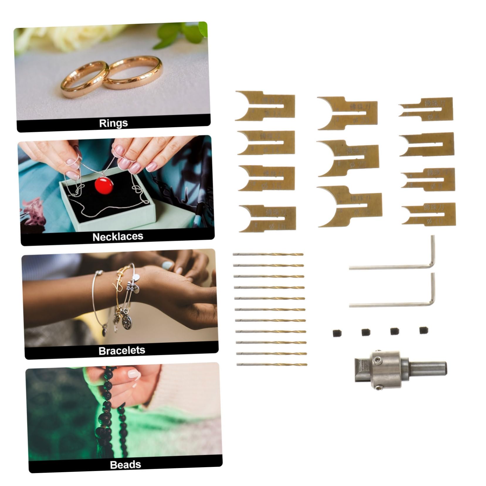Kit de Brocas 6-25 Mm para Cuentas de Madera 24 Piezas
