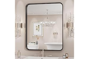 Sweetcrispy 36-Inch Metal Framed Bathroom Vanity Mirror