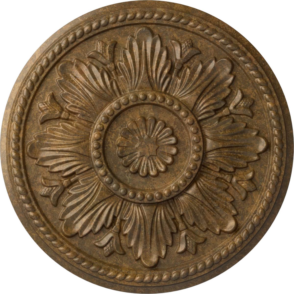 Ekena Millwork CM18EDRZS Edinburgh Ceiling Medallion, Rubbed Bronze