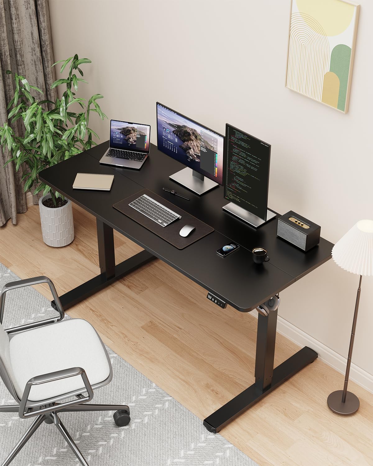 電動昇降デスク　スタンディングデスク Amazon.co.jp: Xyndyx 電動 オフィスワークテーブル 自動昇降式デスク