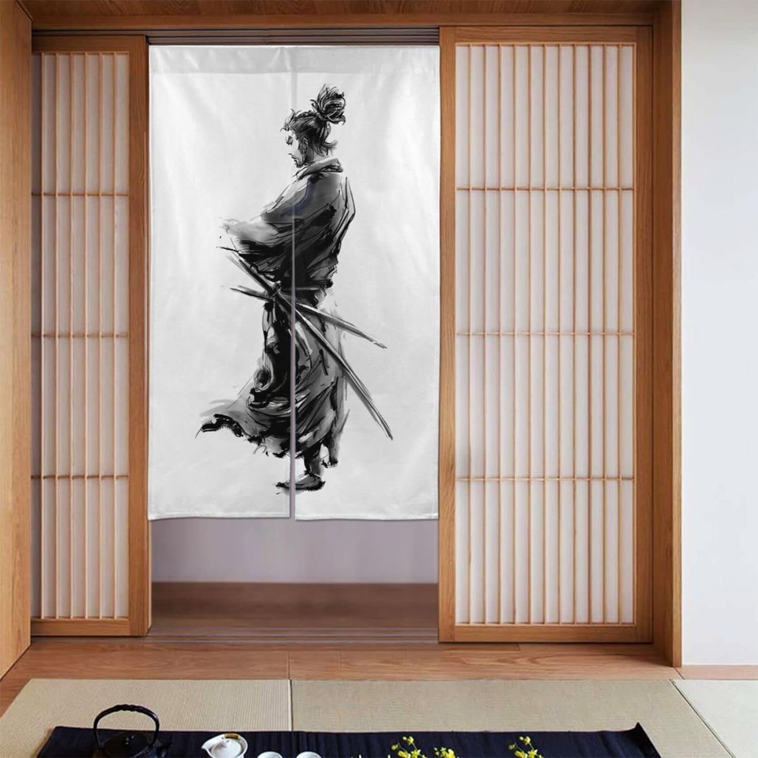 Amazon｜のれん 和風 武士 超カッコいい 侍 剣道 間仕切り おしゃれ