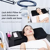Vista 2 de Almohada de pestañas para extensiones de pestañas, almohada de espuma viscoelástica para el cuello, extensión de pestañas, curva ergonómica que