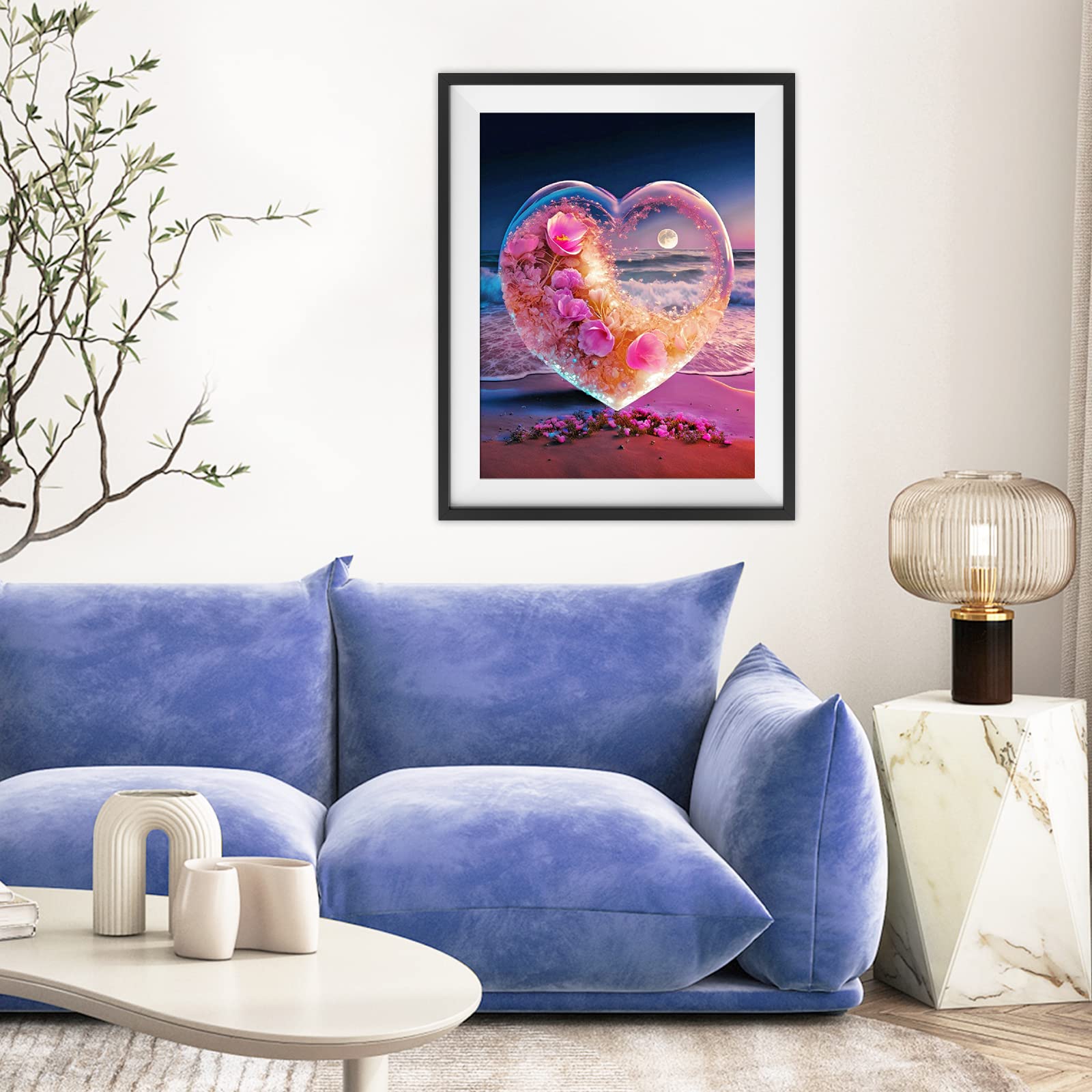 Kit Professionale Diamond Painting Zuty 5D 40x50 - Uccellini nel Cuore