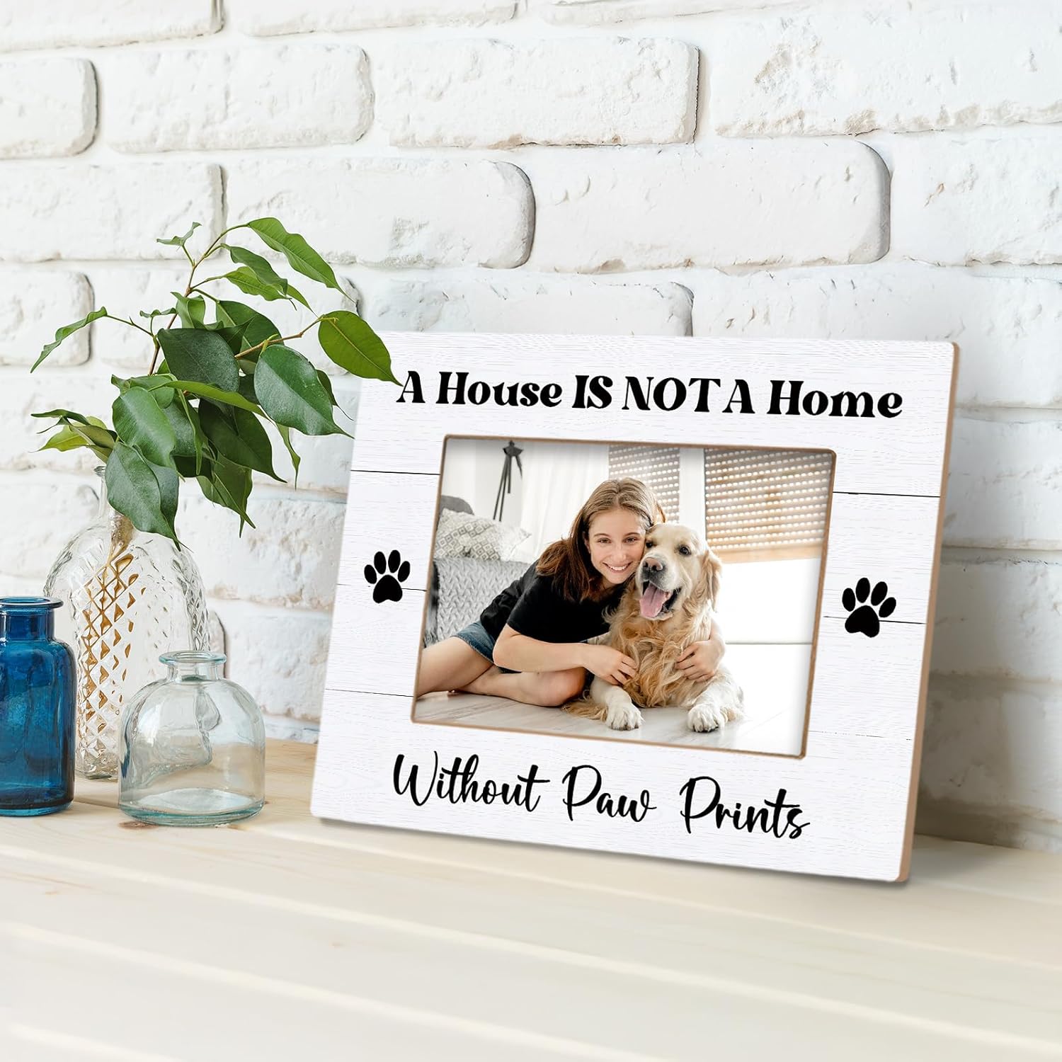 Dog Buddy Picture Frames - Best Buddy Gifts Photo Frame, Pet Gift for Women Dog Owner Lovers 5x7 Picture Frame, Christmas Memorial Remembrance Gifts for Friend - Image 4