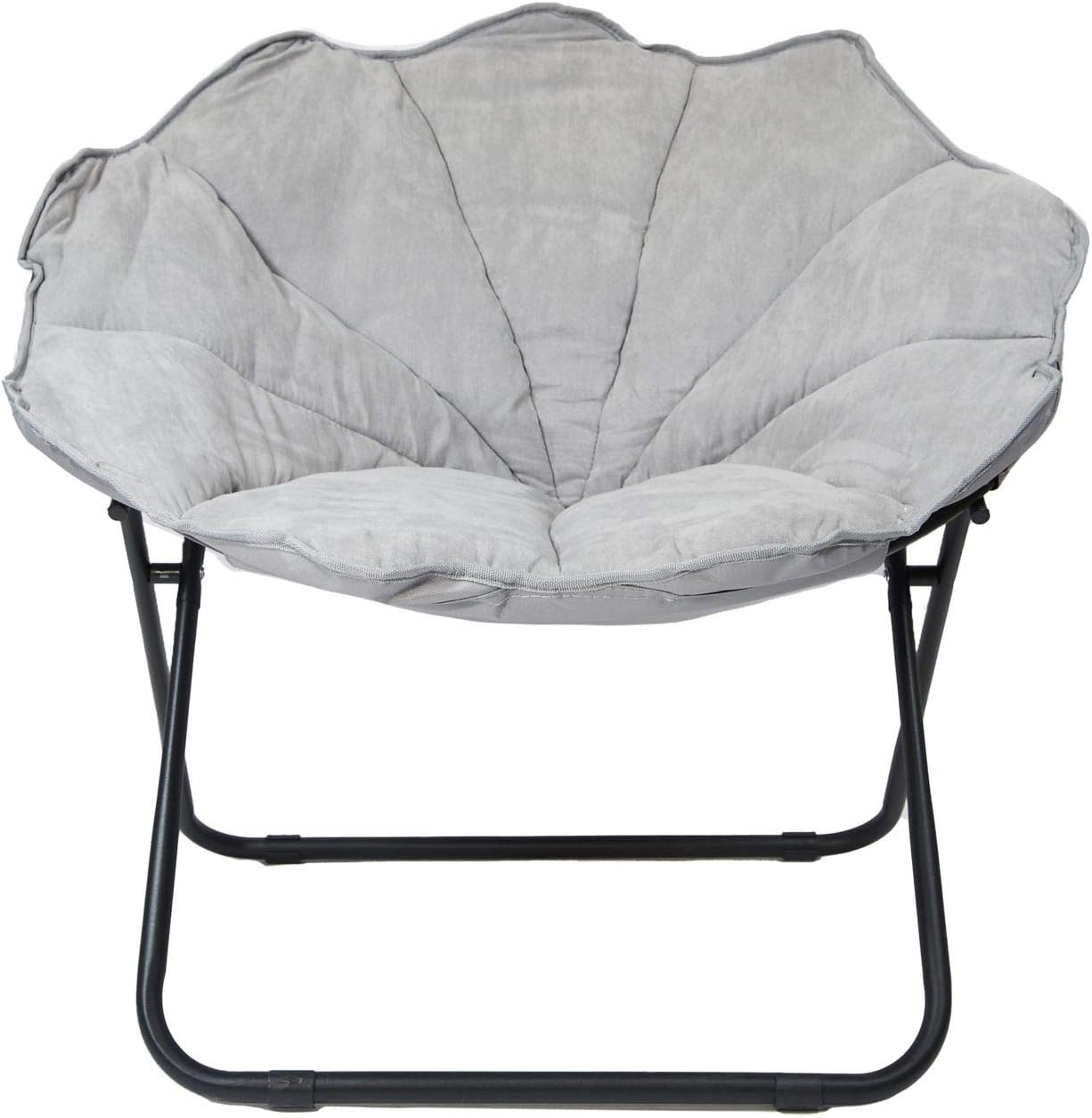 Elegant Home Fashions Pet Bed with Microfiber Cover Cushion, Grey (PET-1003)