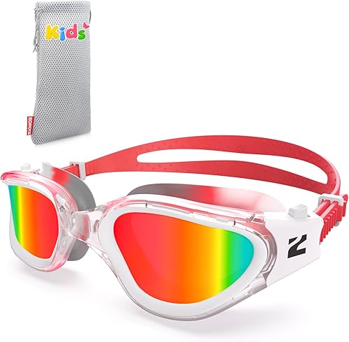 Miniatura 17 de ZIONOR G1MINI MIX - Gafas de natación para niños, con bloques de color, polarizados, sin fugas, antiniebla, para niños (3-14) N